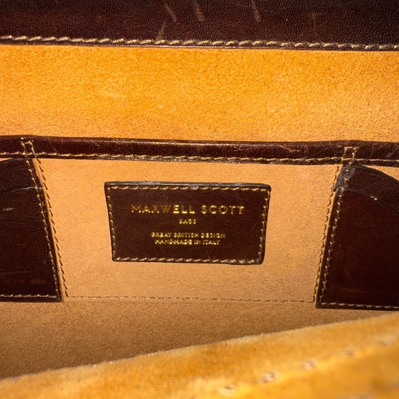 Maxwell Scott Leather Large Briefcase - The Tomacelli3 - Picture 9 of 9